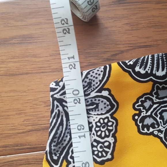 Women's Yellow/Black Summer Work Going Out Floral Tank - Picture 4 of 9